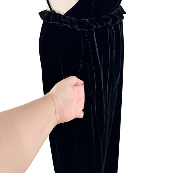 Ulla Johnson Lavinia Gown Black Velvet Open Back Black Tie Formal Party Size 00 - Picture 7 of 16